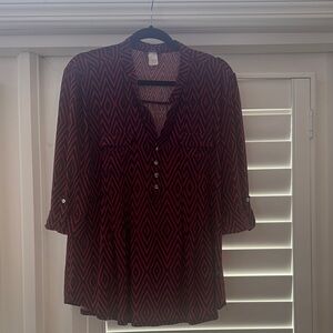 Cocomo Geometric Patterned Women's Top